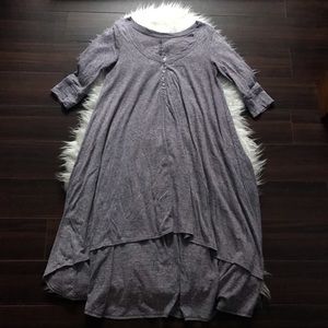 We The Free Heathered Purple Gray Hi-Low Dress S